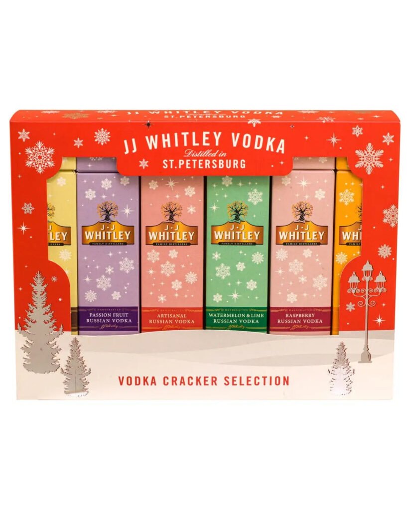 J.J. Whitley Vodka Christmas Cracker Selection 6 x 5 cl