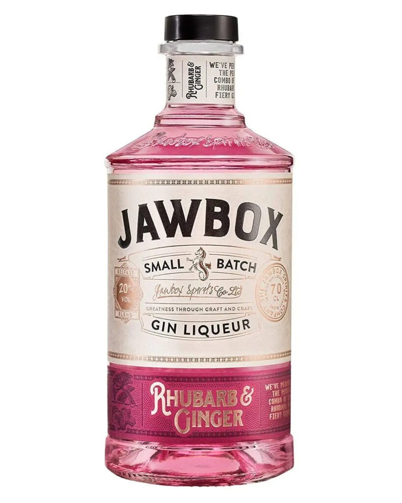 Jawbox Rhubarb and Ginger Gin Liqueur 70 cl