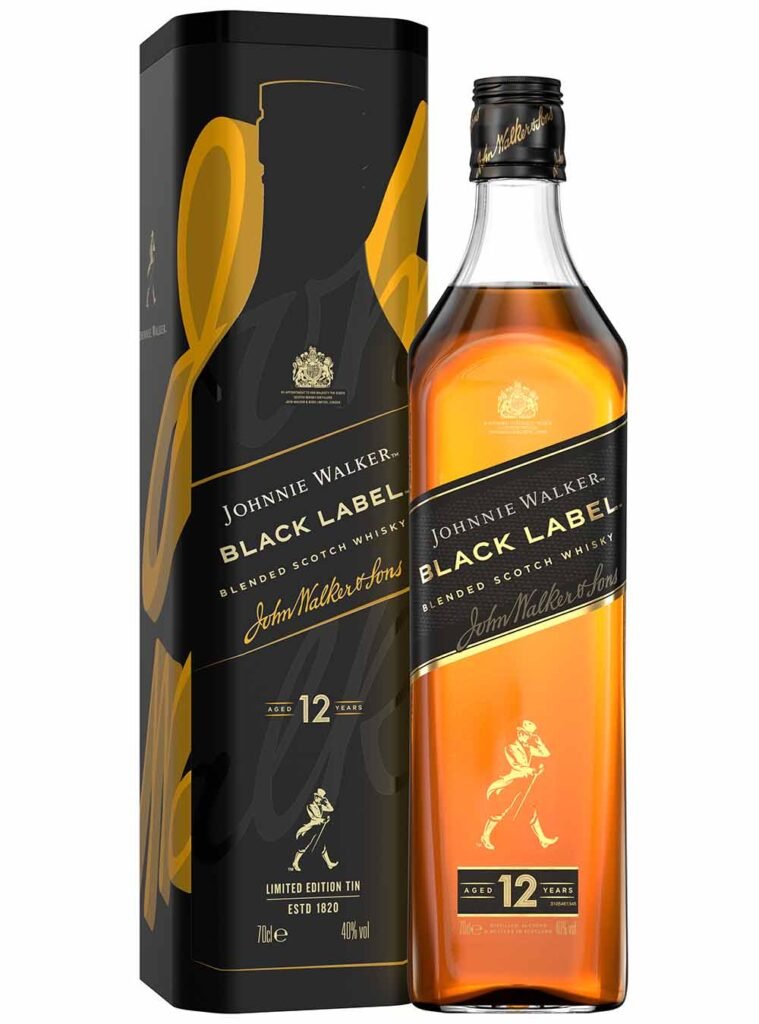 Johnnie Walker Black Label Whisky 200th Release Limited Edition Tin 70 cl