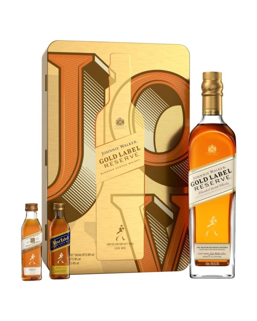 Johnnie Walker Gold Label Reserve With 2 Miniature Gift Pack 70 cl