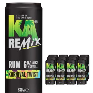 KA Remix Rum Karnival Twist Premixed Can Multipack, 12 x 330 ml