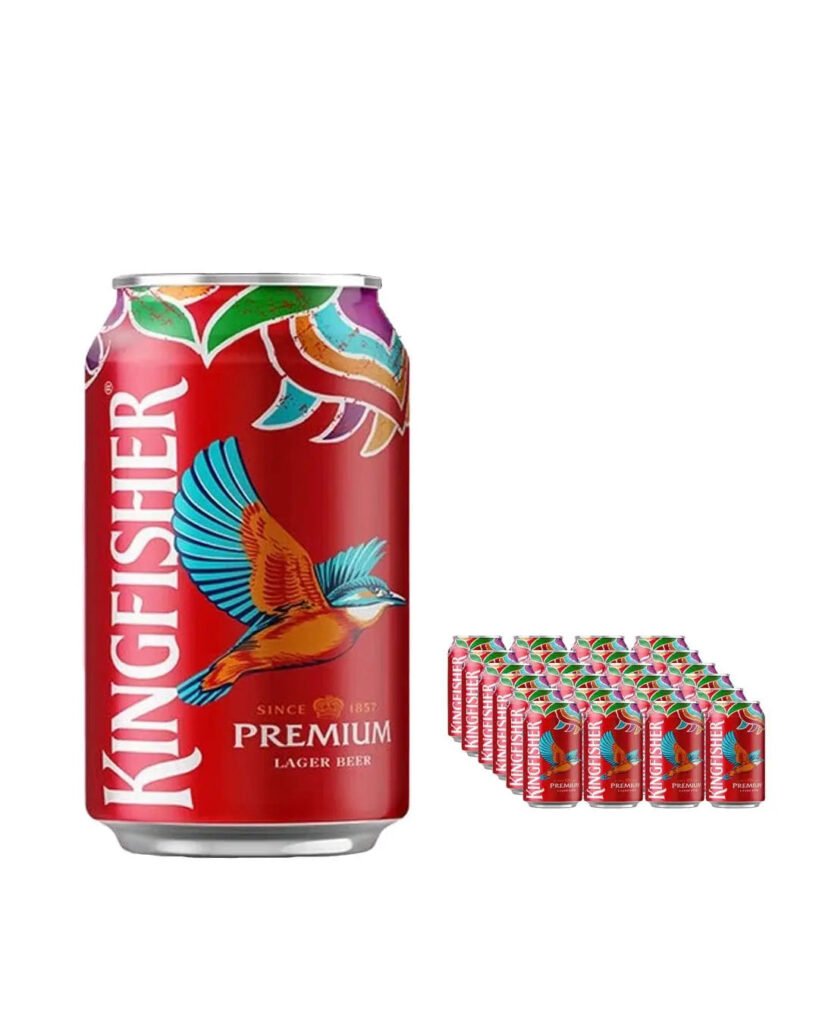 Kingfisher Premium Lager Beer Can 24 x 330 ml