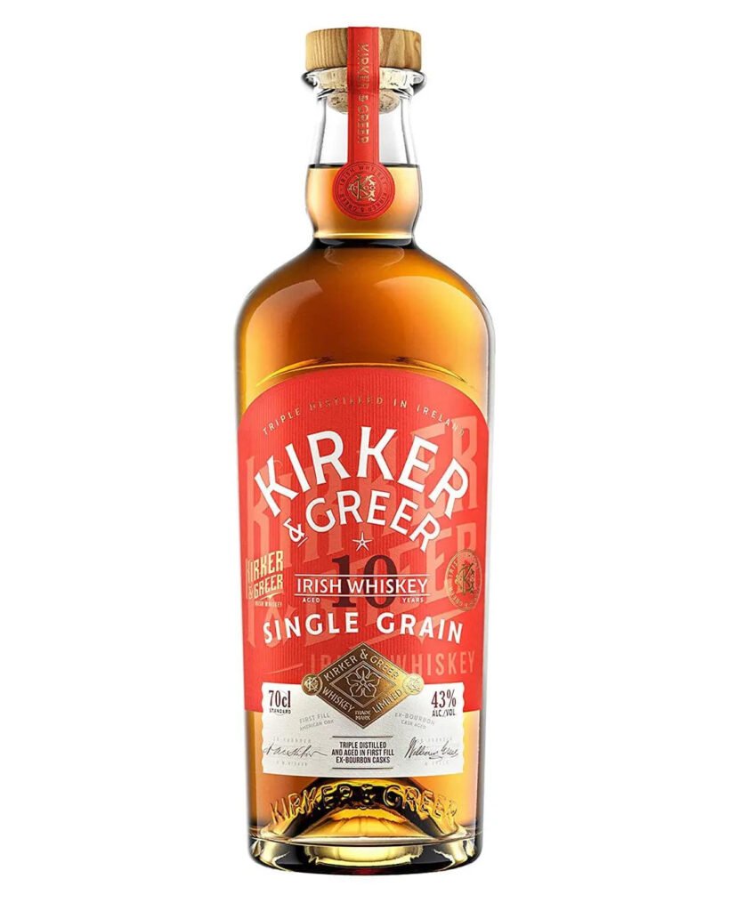 Kirker & Greer 10 Year Old Single Grain Irish Whiskey 70 cl