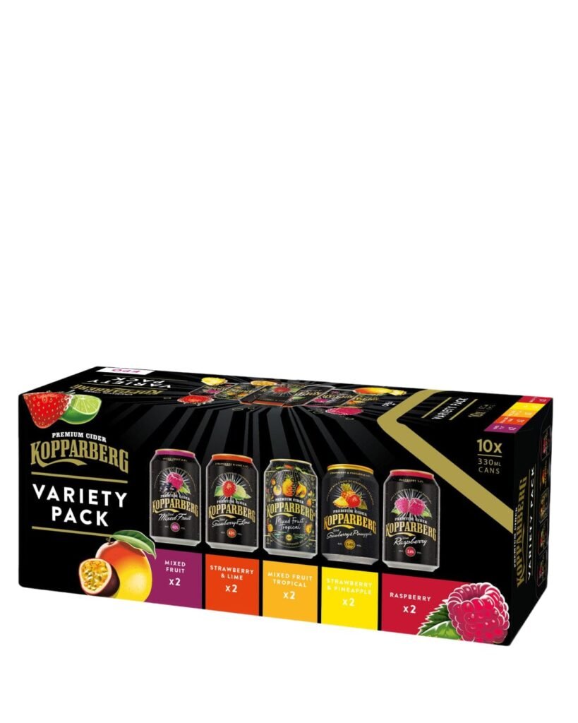 Kopparberg Fruit Cider Variety Mixed Case Can 10 x 330 ml