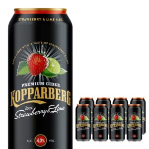 Kopparberg Strawberry & Lime Premium Cider Can Multipack, 8 x 500 ml