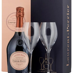 Laurent-Perrier Cuvée Rosé 2 Flute Set Champagne, 75 cl