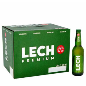 Lech Premium Lager Beer Bottle Multipack, 20 x 500 ml