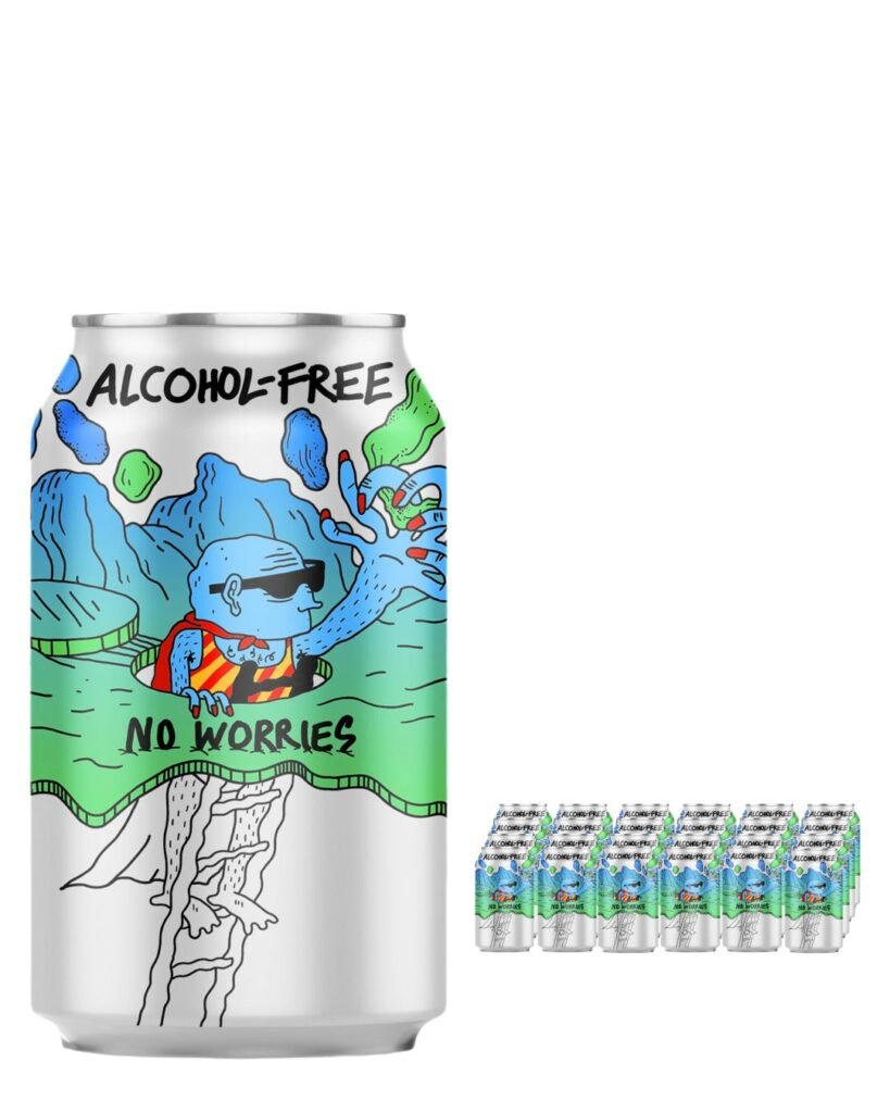 Lervig No Worries Low Alcohol Beer Can 24 x 330 ml