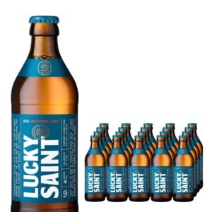 Lucky Saint Low alcohol Lager Beer Multipack, 20 x 330 ml