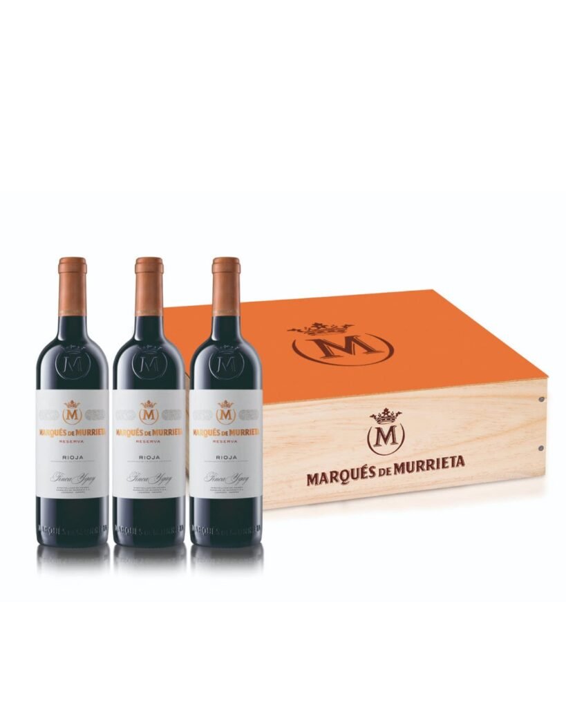 Marqués de Murrieta Reserva Rioja Three Bottle Wooden Case 3 x 75 cl