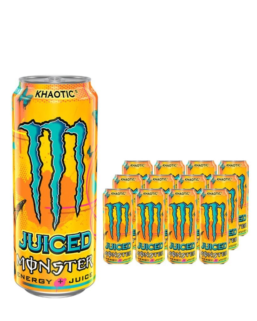 Monster Juiced Khaotic Energy Drink Can 12 x 500 ml