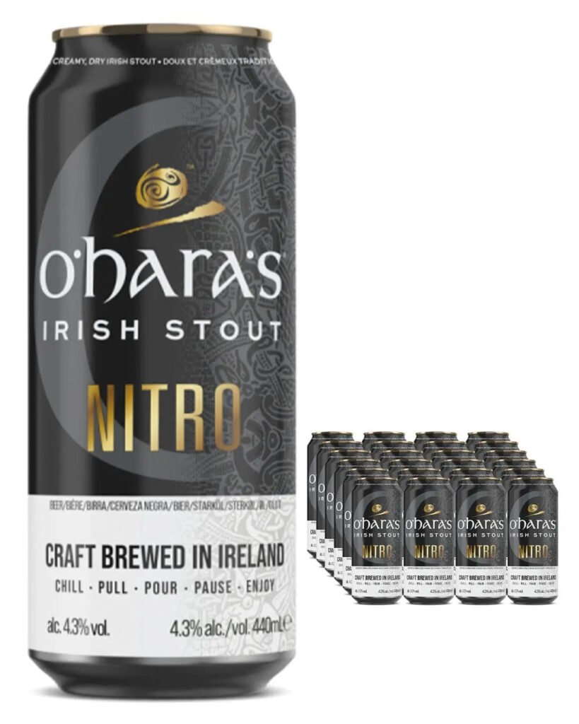 O'Hara's Irish Nitro Stout Beer 24 x 440 ml