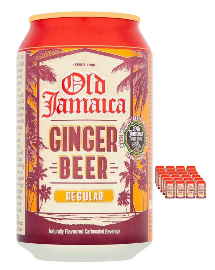 Old Jamaica Sparkling Ginger Beer Soda Drink 24 x 330 ml