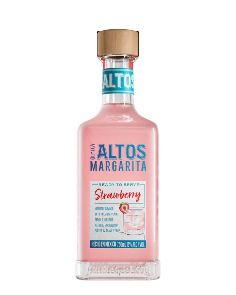 Olmeca Altos Margarita Strawberry Premixed Drink 75 cl