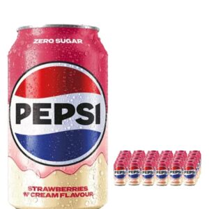 Pepsi Strwberry 'N' Cream Soda Can Multipack, 24 x 330 ml