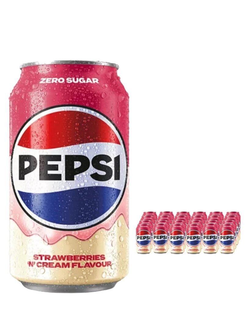 Pepsi Strwberry 'N' Cream Soda Can 24 x 330 ml