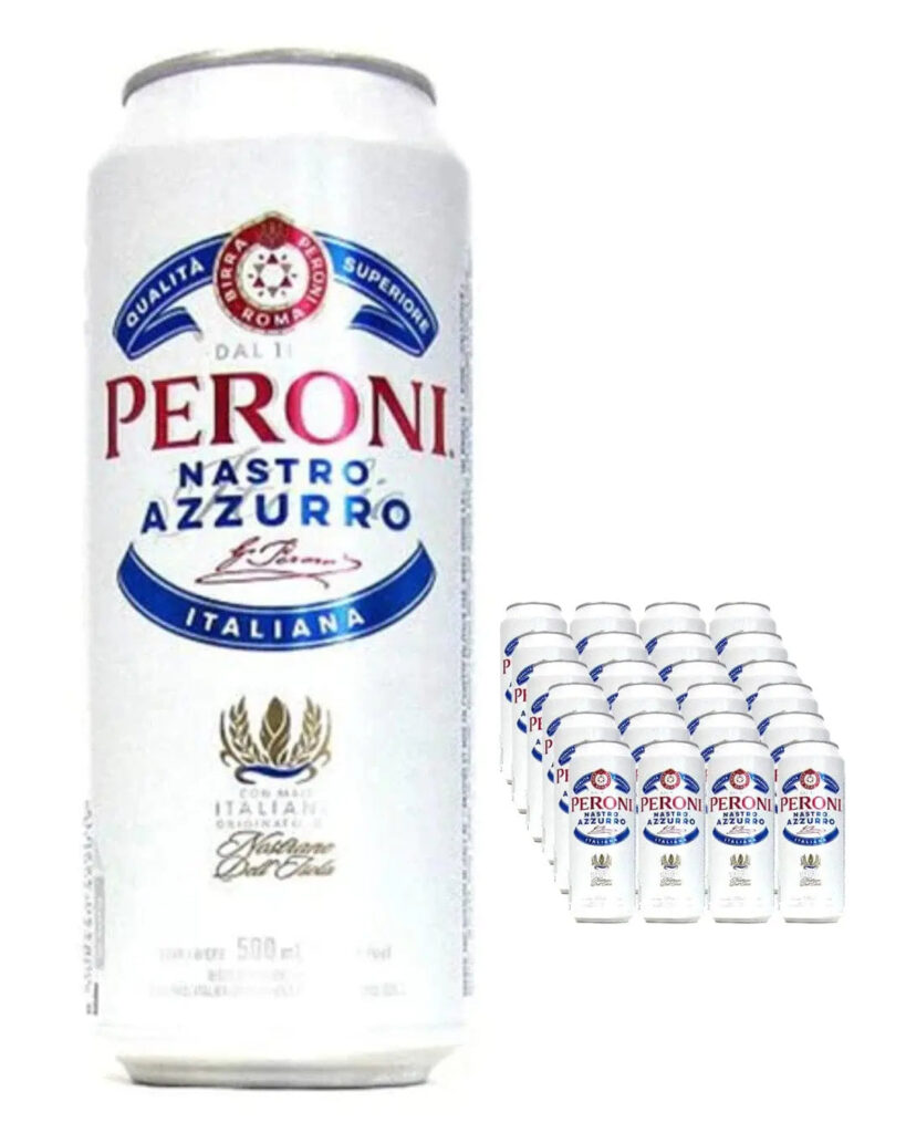 Peroni Nastro Azzurro Beer Cans 24 x 440 ml Pack