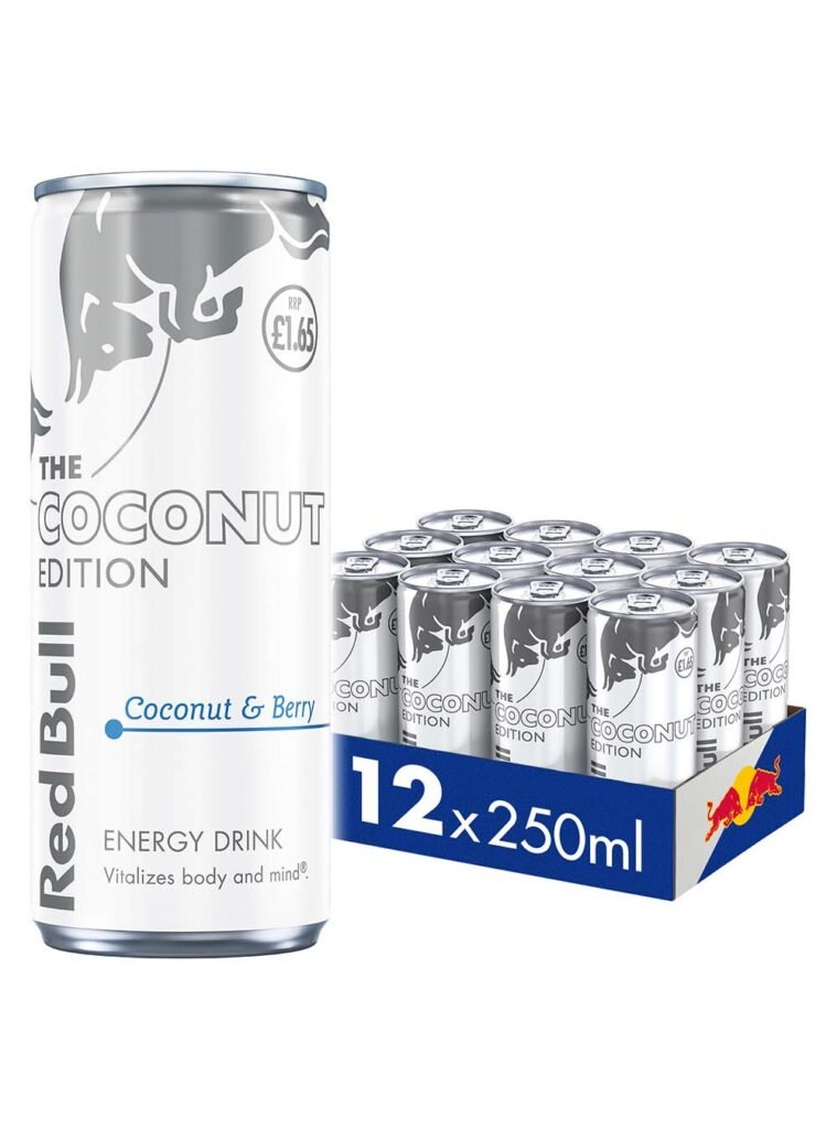 Red Bull The Coconut Edition - Coconut and Berry Energy Drink Price Marked 12 x 250 ml