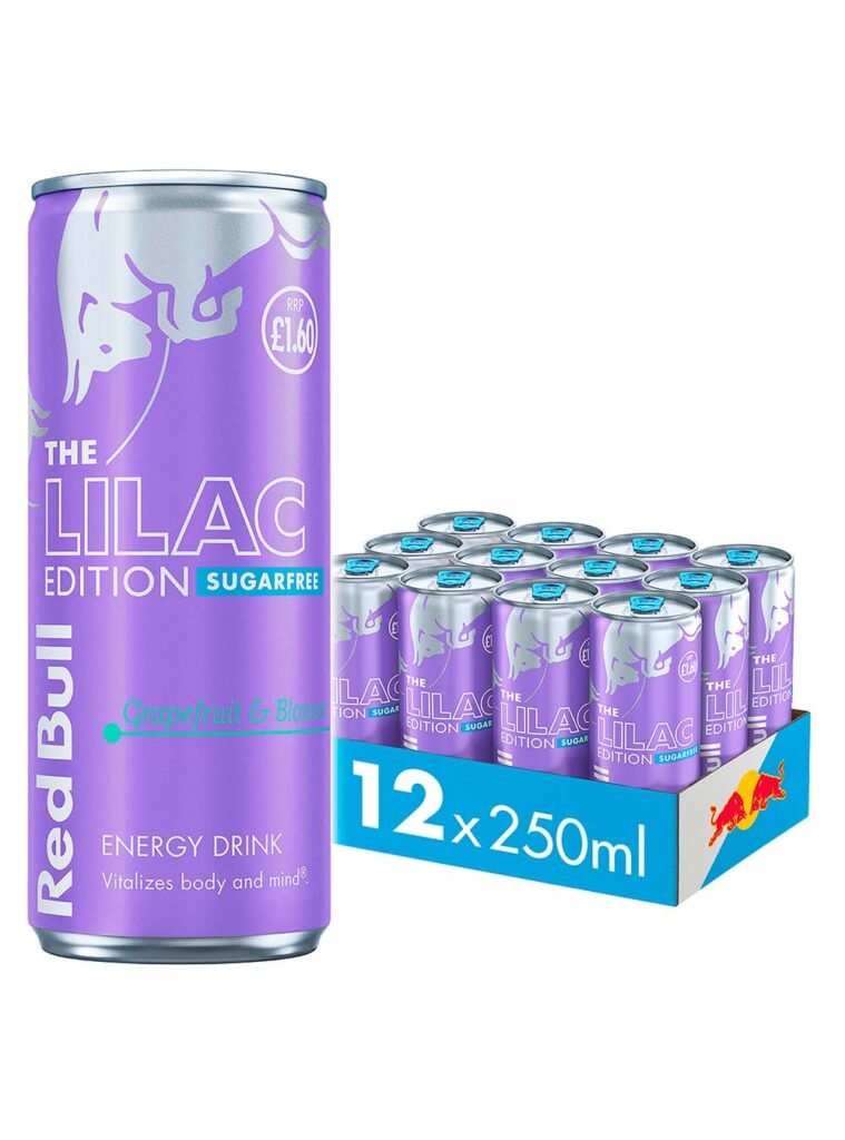 Red Bull The Lilac Edition - Grapefruit and Blossom Sugar Free Energy Drink Price Marked 12 x 250 ml
