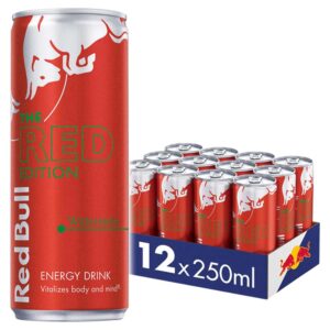 Red Bull The Red Edition - Watermelon Energy Drink Multipack, 12 x 250 ml