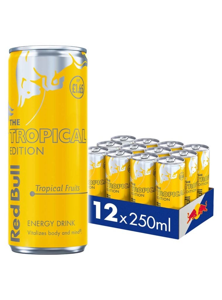 Red Bull The Tropical Edition Energy Drink Price Marked 12 x 250 ml