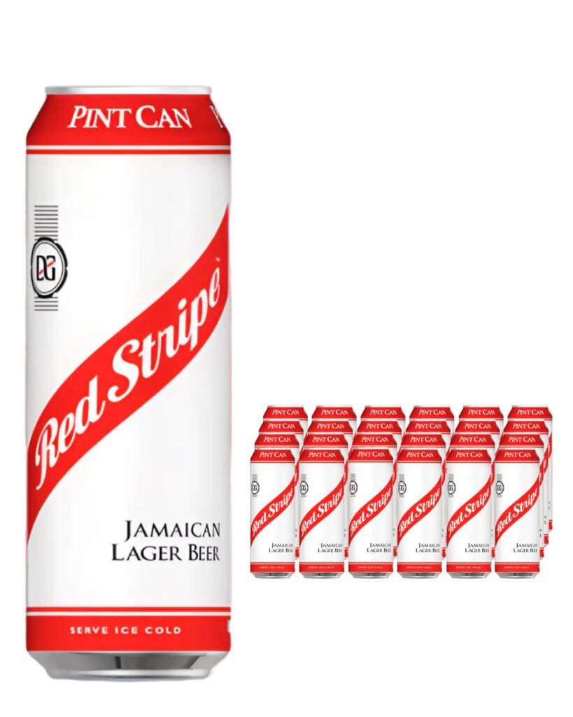Red Stripe Jamaican Lager Beer Can 24 x 568 ml