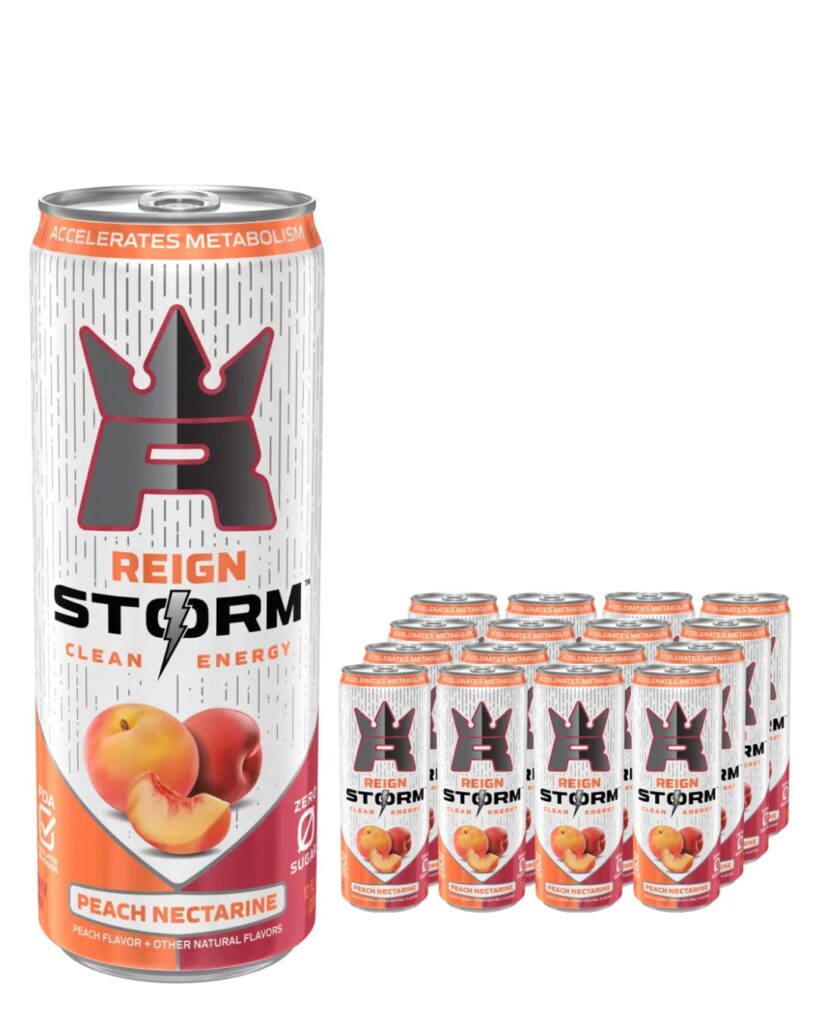 Reign Storm Energy Drink 12 x 355 ml (Peach Nectarine Clean)