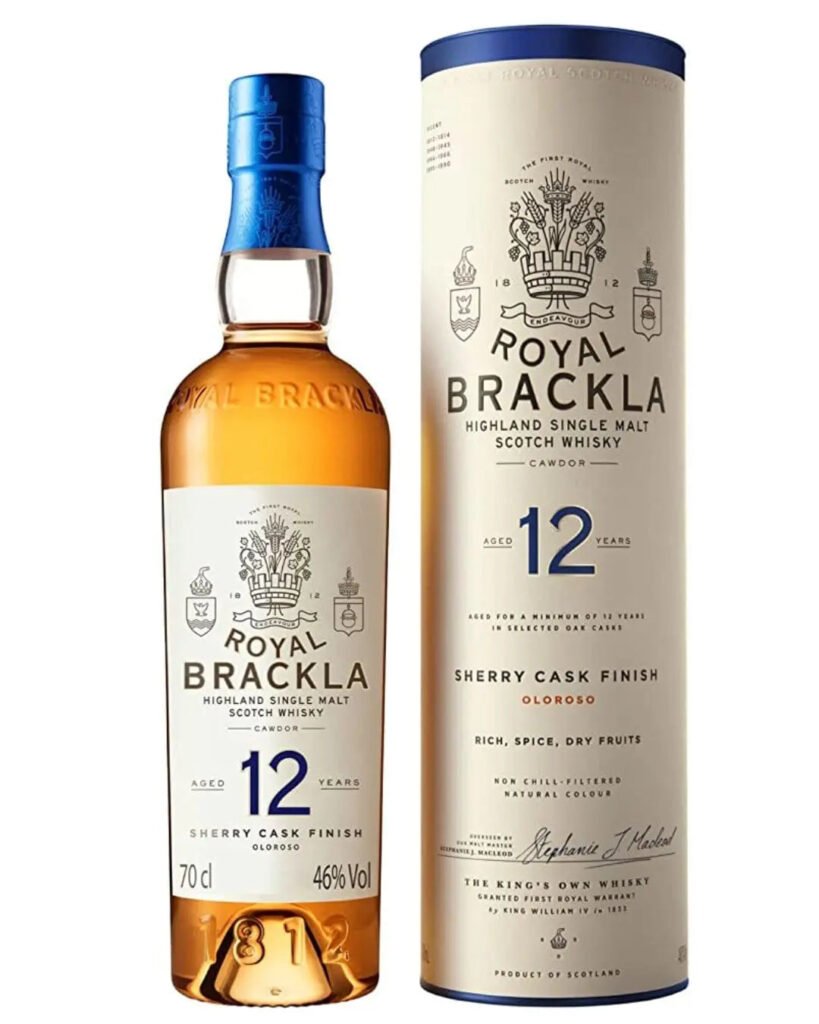 Royal Brackla 12 Year Old Highland Single Malt Scotch Whisky 70 cl