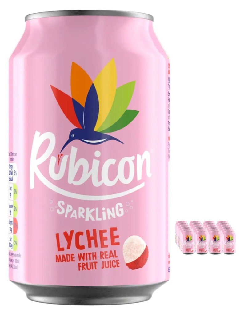 Rubicon Sparkling Lychee Juice Drink 24 x 330 ml