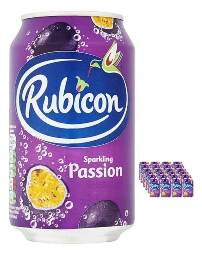 Rubicon Sparkling Passion Fruit Juice Drink 24 x 330 ml