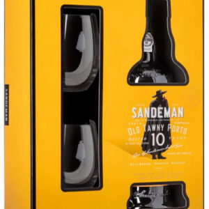 Sandeman 10 year old Tawny Port & 2 Glasses, 75 cl