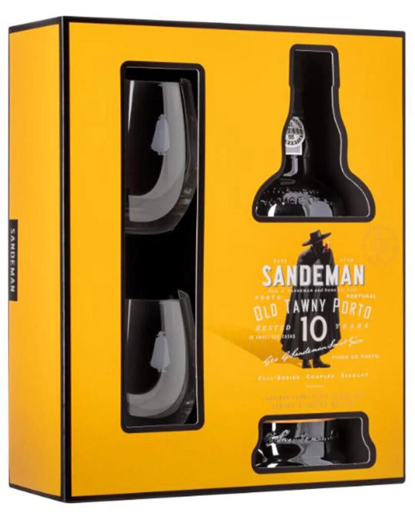 Sandeman 10 year old Tawny Port & 2 Glasses 75 cl