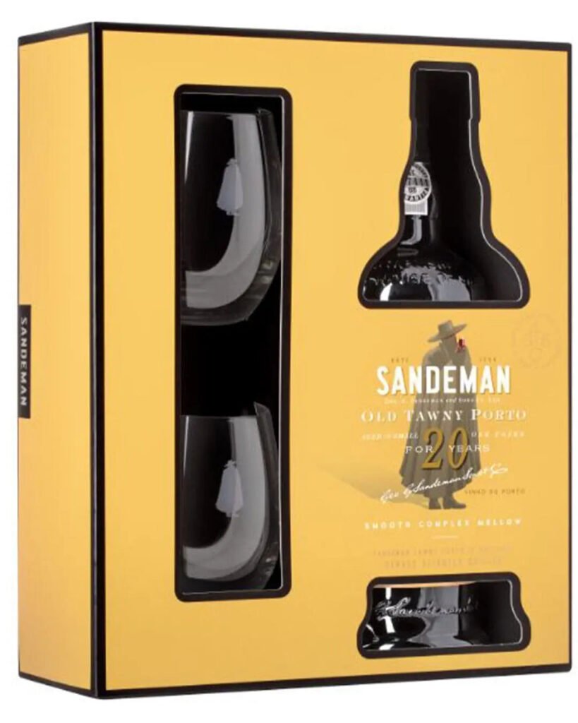 Sandeman 20 year old Tawny Port & 2 Glasses 75 cl