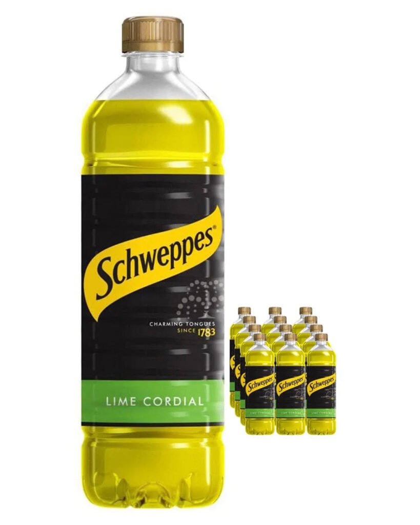 Schweppes Lime Cordial 12 x 1 L