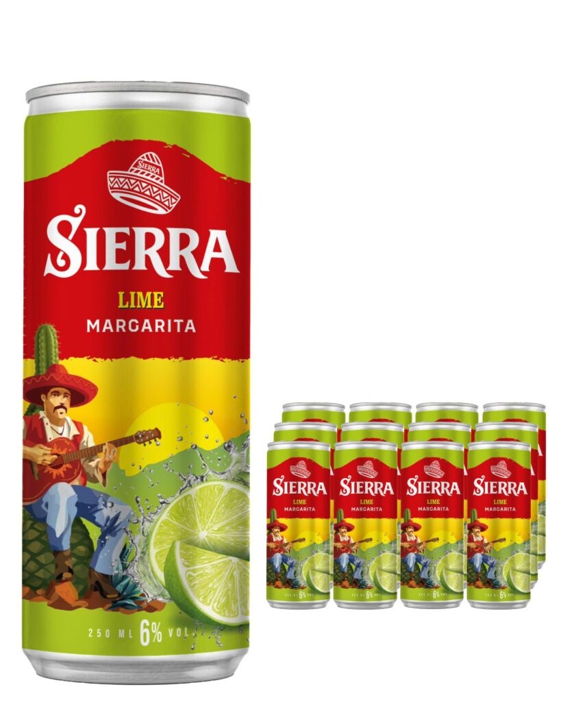 Sierra Margarita Lime 12 x 250 ml Premixed Drink 