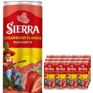 Sierra Margarita Strawberry Drink 12 x 250 ml Pack