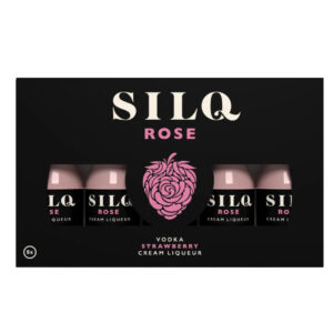 Silq Rose Vodka Strawberry Cream Liqueur Miniature Pack, 5 x 20 ml