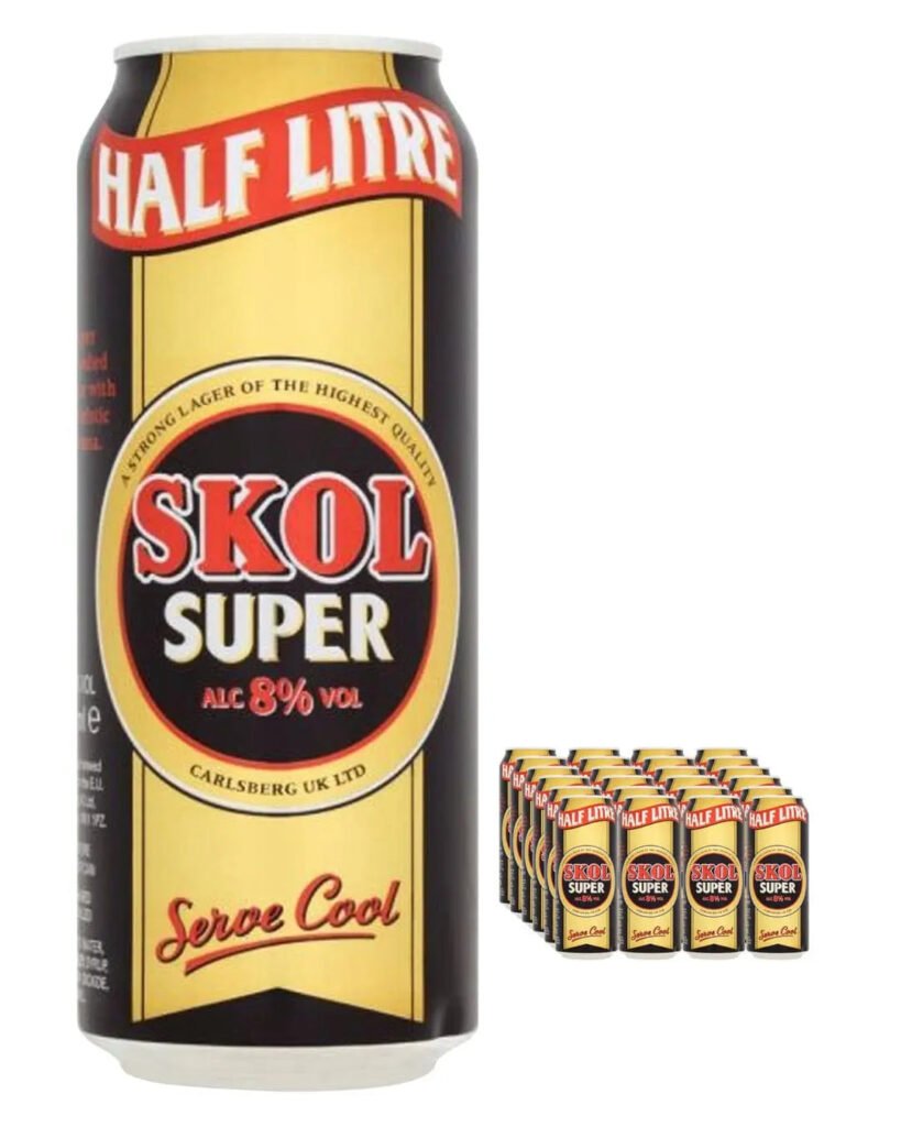 Skol Super Lager Beer 24 x 500 ml
