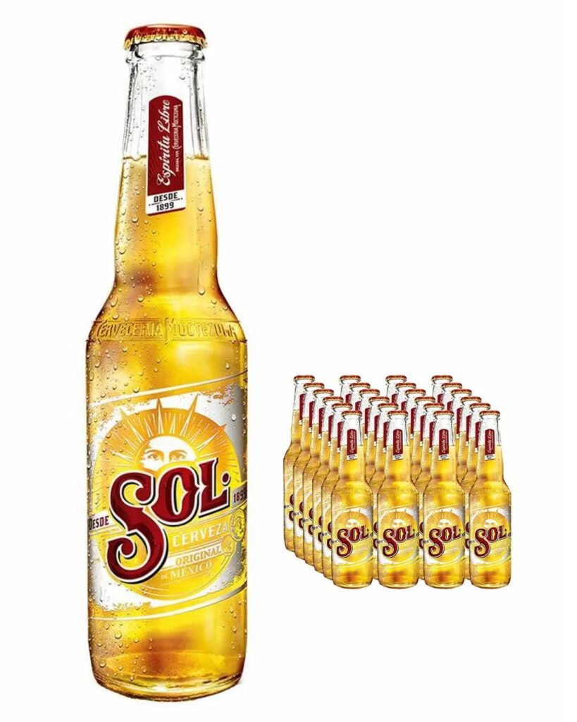 Sol Original Mexican Lager Beer Bottle 24 x 330 ml