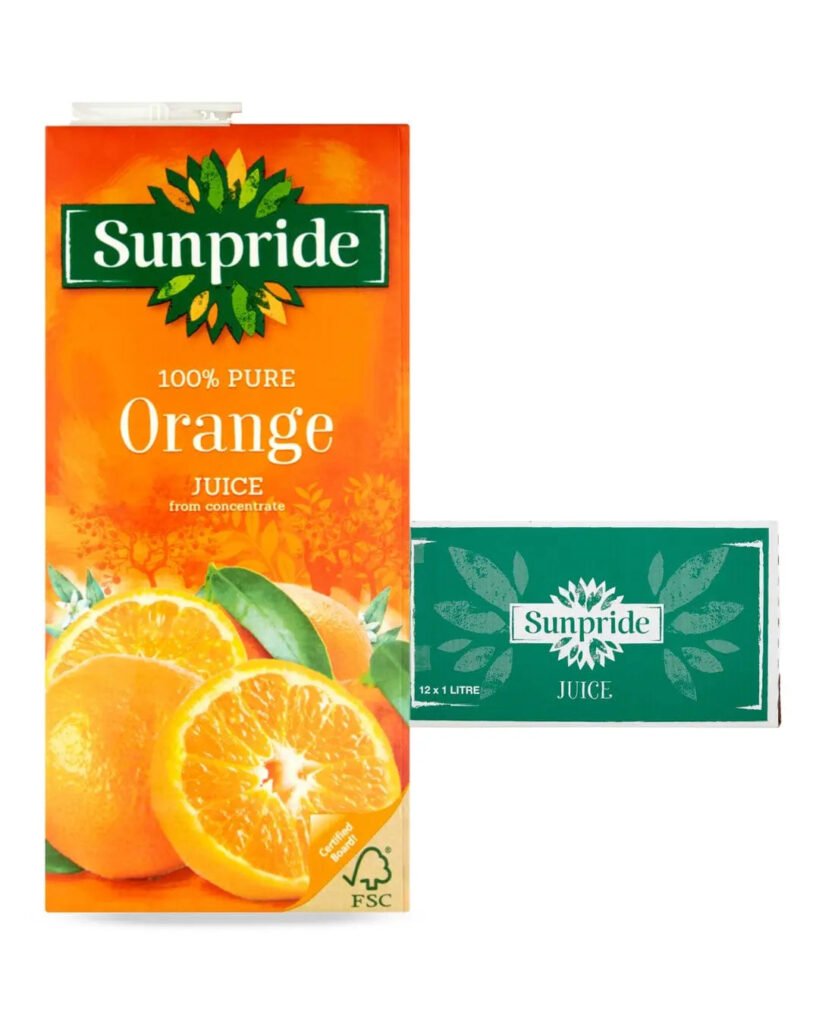 Sunpride Orange Juice 12 x 1 L