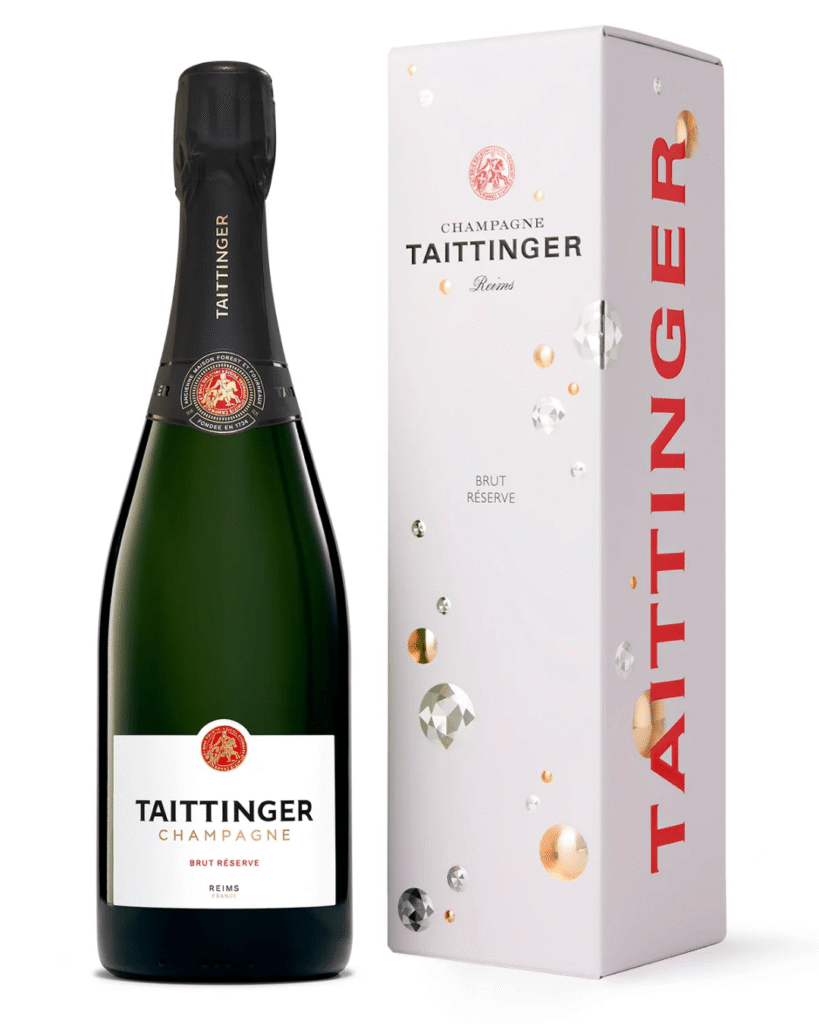 Taittinger Brut Reserve NV Champagne in Gift Box 75 cl