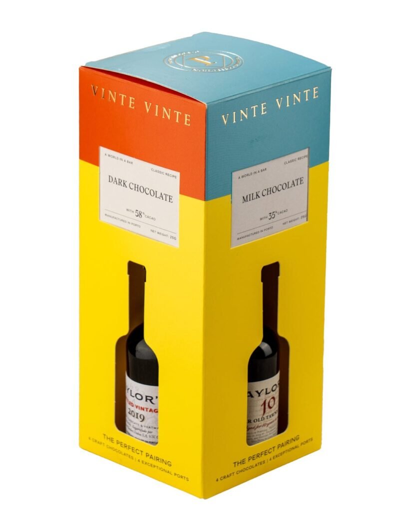 Taylor's Miniature Port & Vinte Vinte Chocolate Set 4 x 5 cl