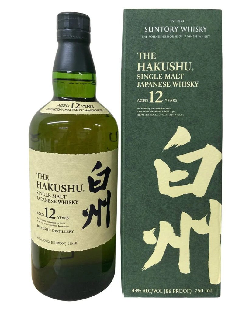 The Hakushu 12 Year Old Single Malt Japanese Whisky 70 cl