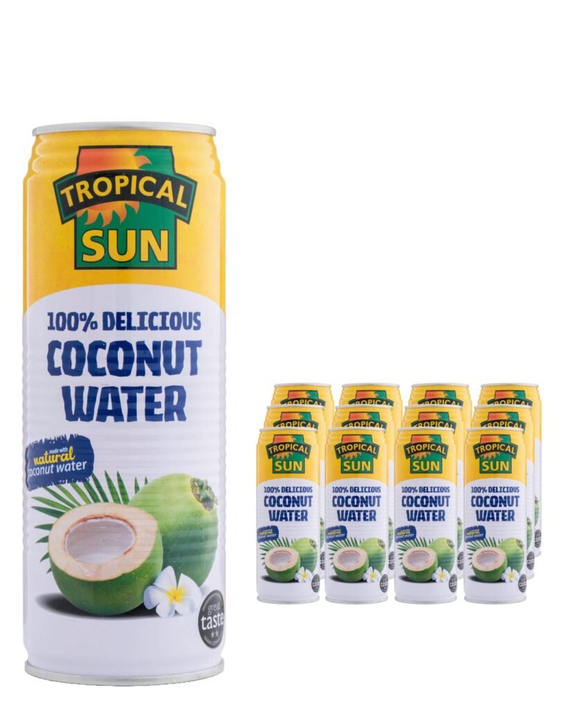 Tropical Sun Coconut Water Drink Can 12 x 520 ml