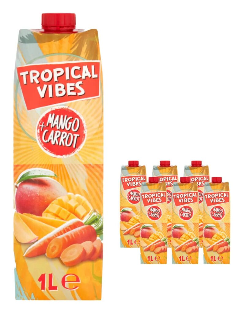 Tropical Vibes Mango Carrot 6 x 1 L