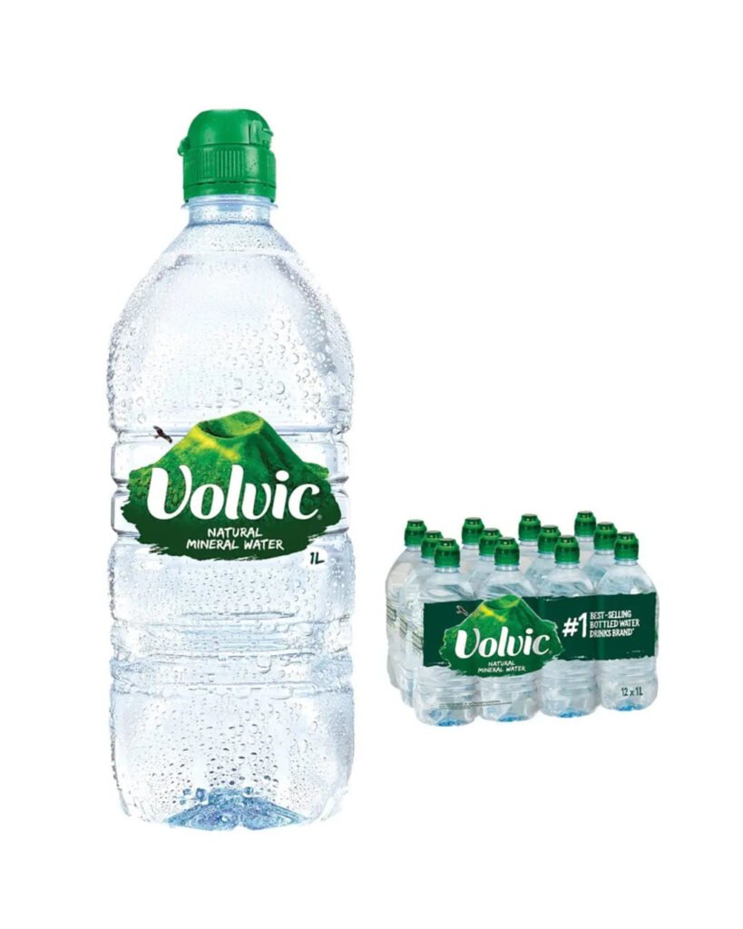 Volvic Still Mineral Water Sports Cap Bottle 12 x 1 L