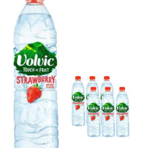 Volvic Touch of Fruit Strawberry Multipack, 6 x 1.5 L