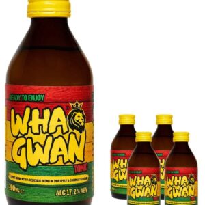 Wha Gwan Pineapple Coconut Rum Tonic Multipack, 4 x 200 ml