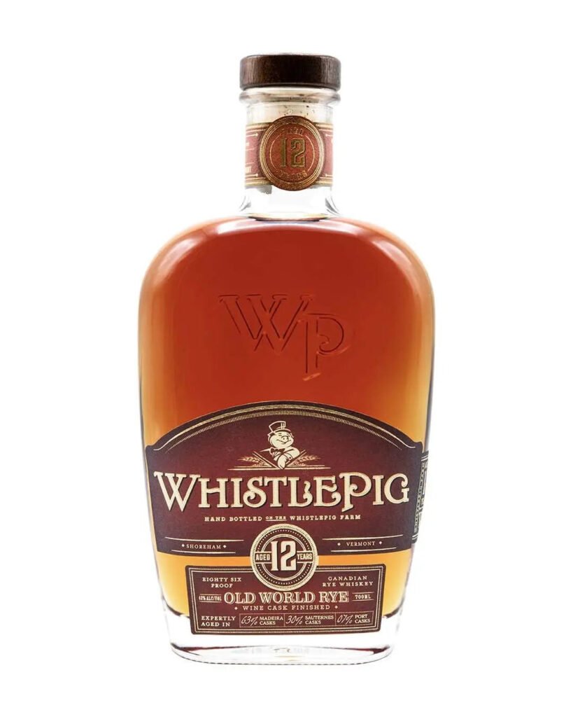 WhistlePig 12 Year Old Old World Rye Whiskey 70 cl
