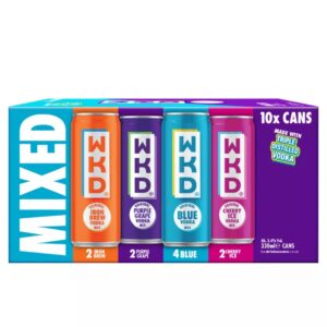 WKD Mixed Premixed Cocktail Multipack, 10 x 330 ml